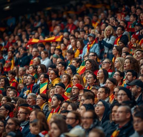 Frauenfußball Fans im DFB-Pokal Finale