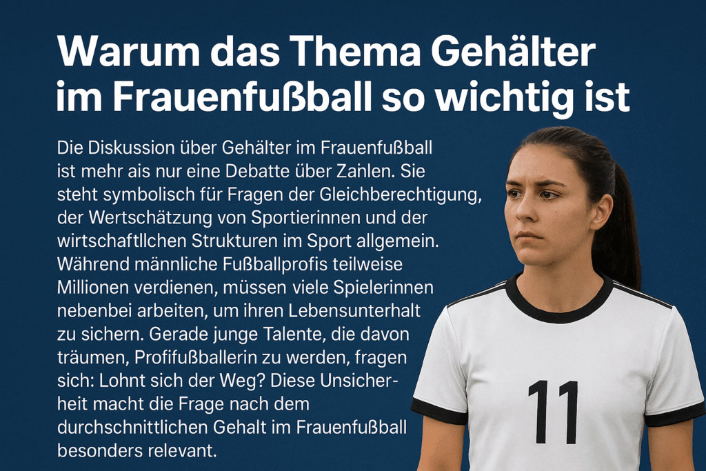 Durchschnittliche Gehalt im Frauenfußball Warum das Thema Gehälter im Frauenfußball so wichtig ist