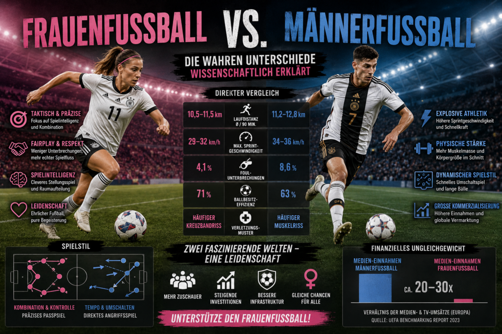 Frauenfußball vs Männerfußball